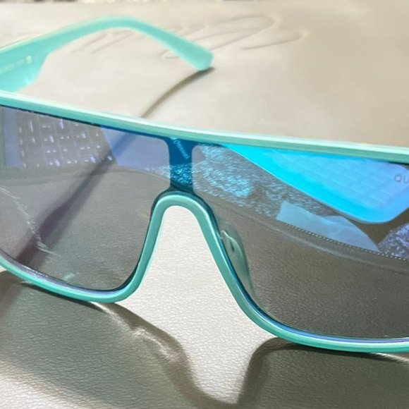 Unisex Turquoise Sunglasses - Picture 2 of 3